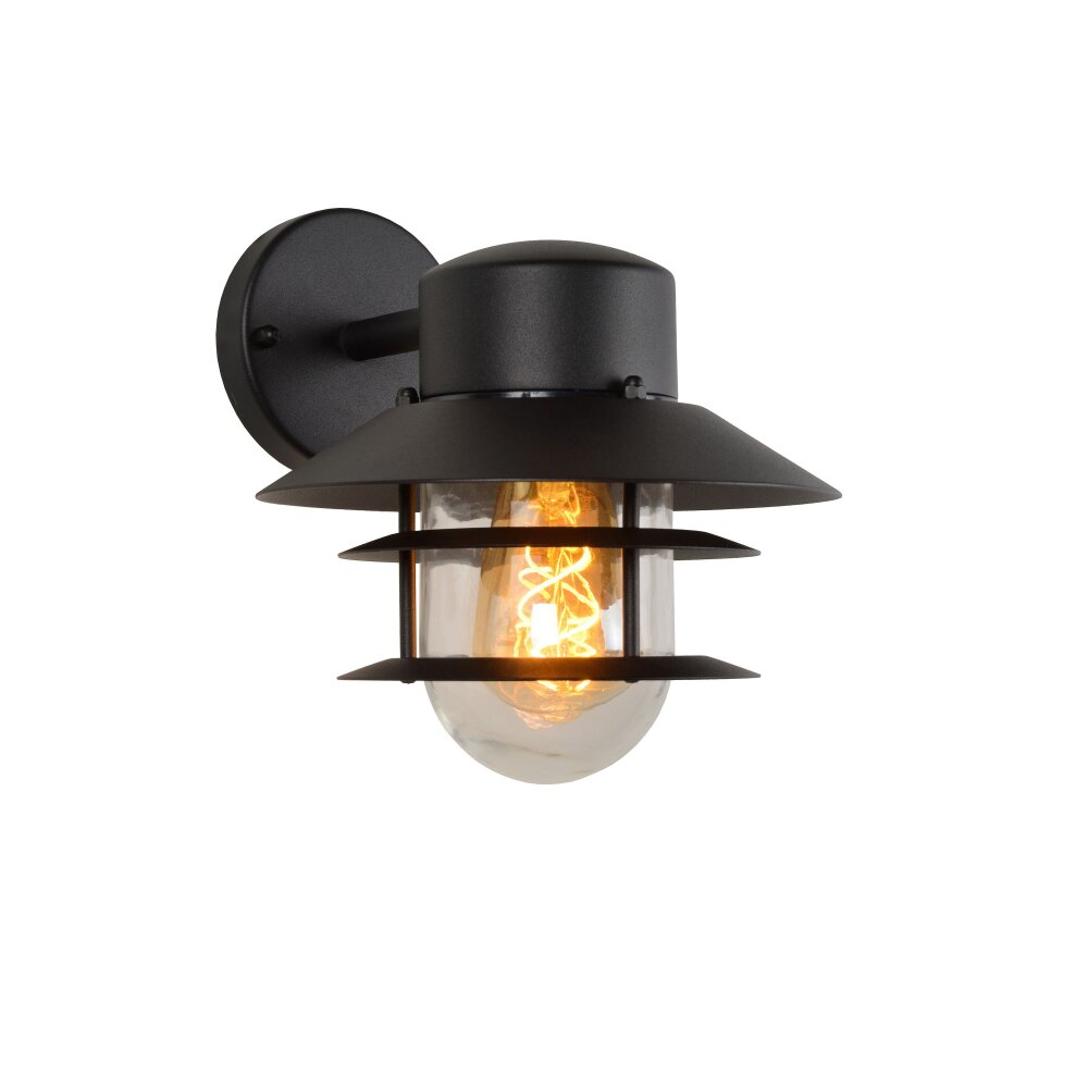 Lucide ZICO Außenwandleuchte Schwarz main product photo
