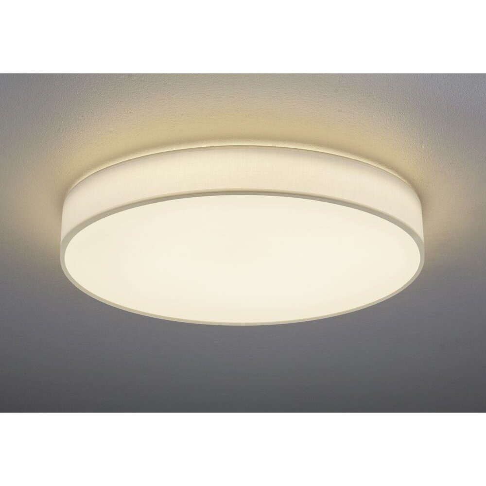 Trio Leuchten LUGANO Deckenleuchte LED Weiß, 1-flammig, Fernbedienung main product photo