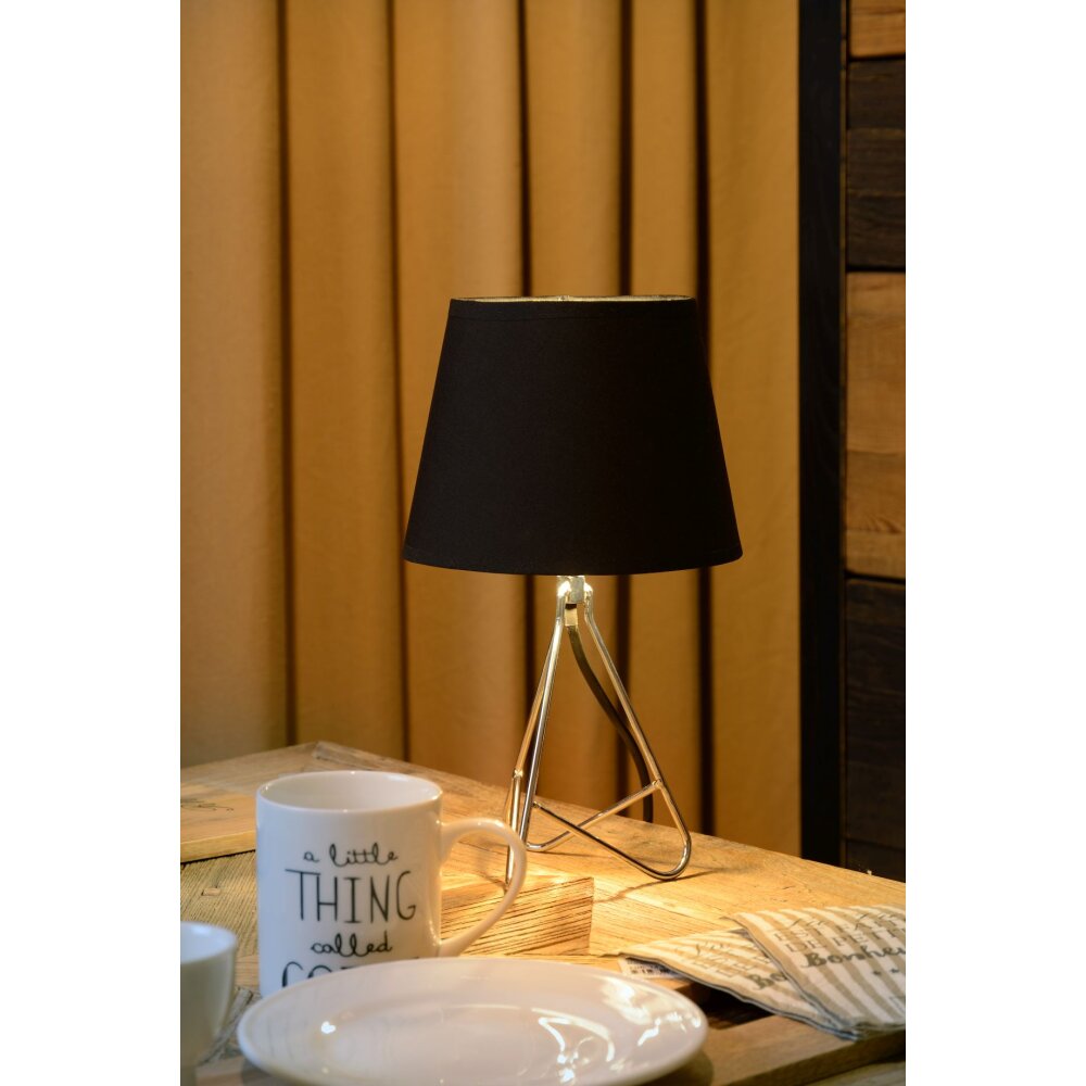 Lucide GITTA Tischlampe Chrom, 1-flammig main product photo