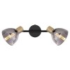 Globo JAY Spotbalken Schwarz, 2-flammig