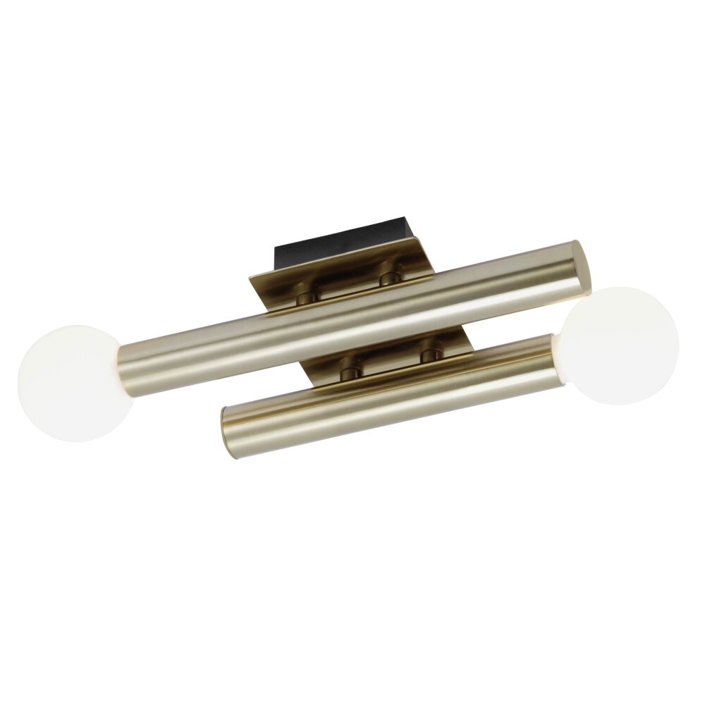 Brilliant Leuchten Lucky Deckenleuchte Messing, 2-flammig main product photo