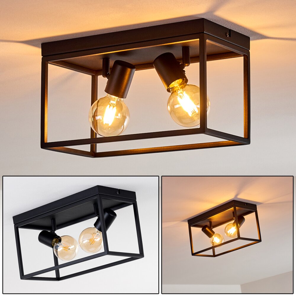 Ryssby Deckenleuchte Schwarz, 2-flammig main product photo