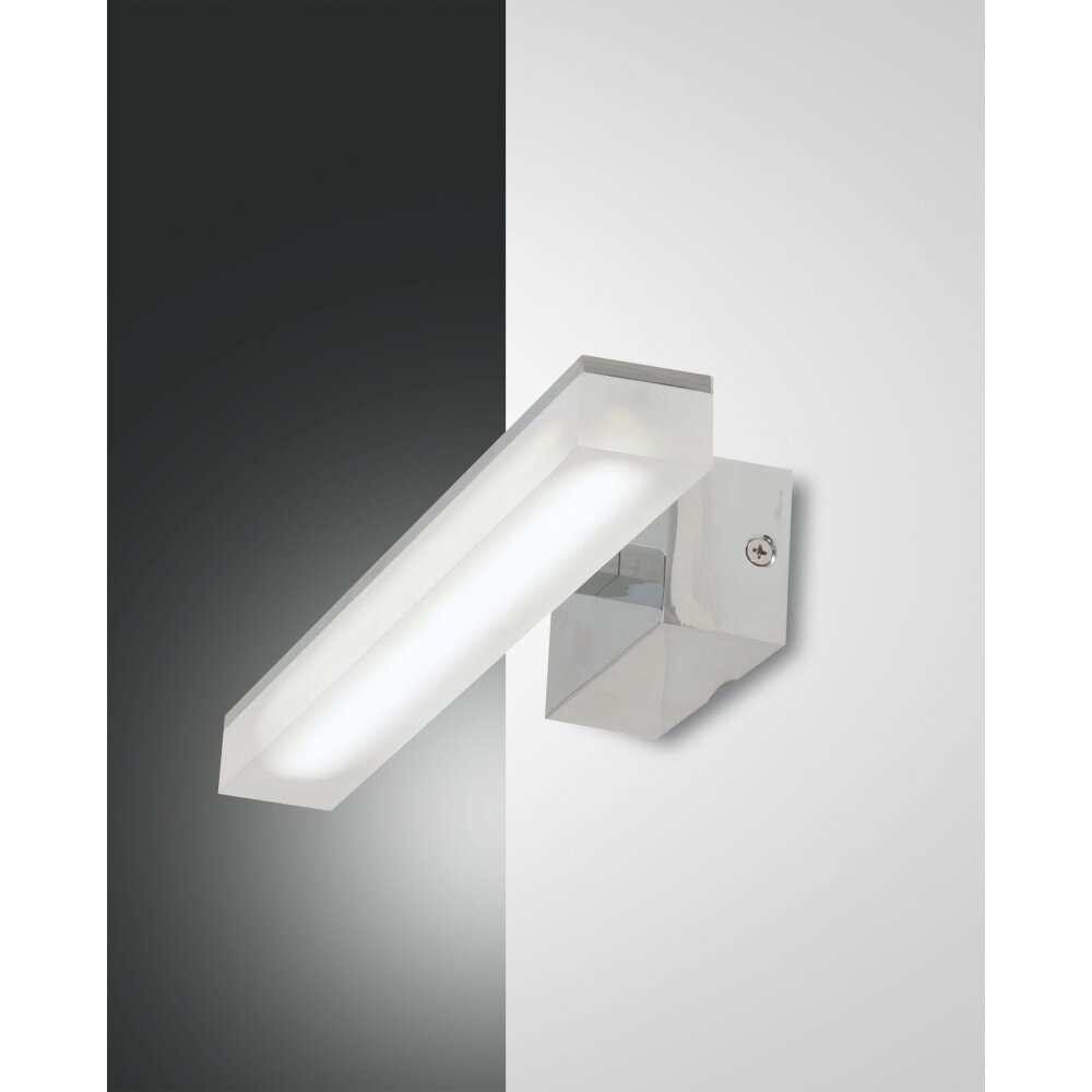 Fabas Luce Saura Wandleuchte LED Chrom, 1-flammig main product photo