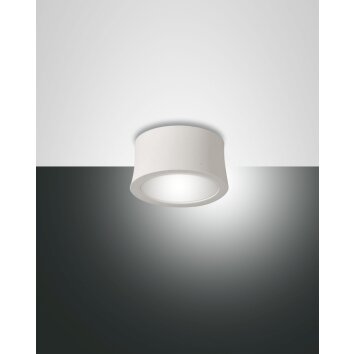 Fabas Luce Ponza Deckenleuchte LED Weiß, 1-flammig