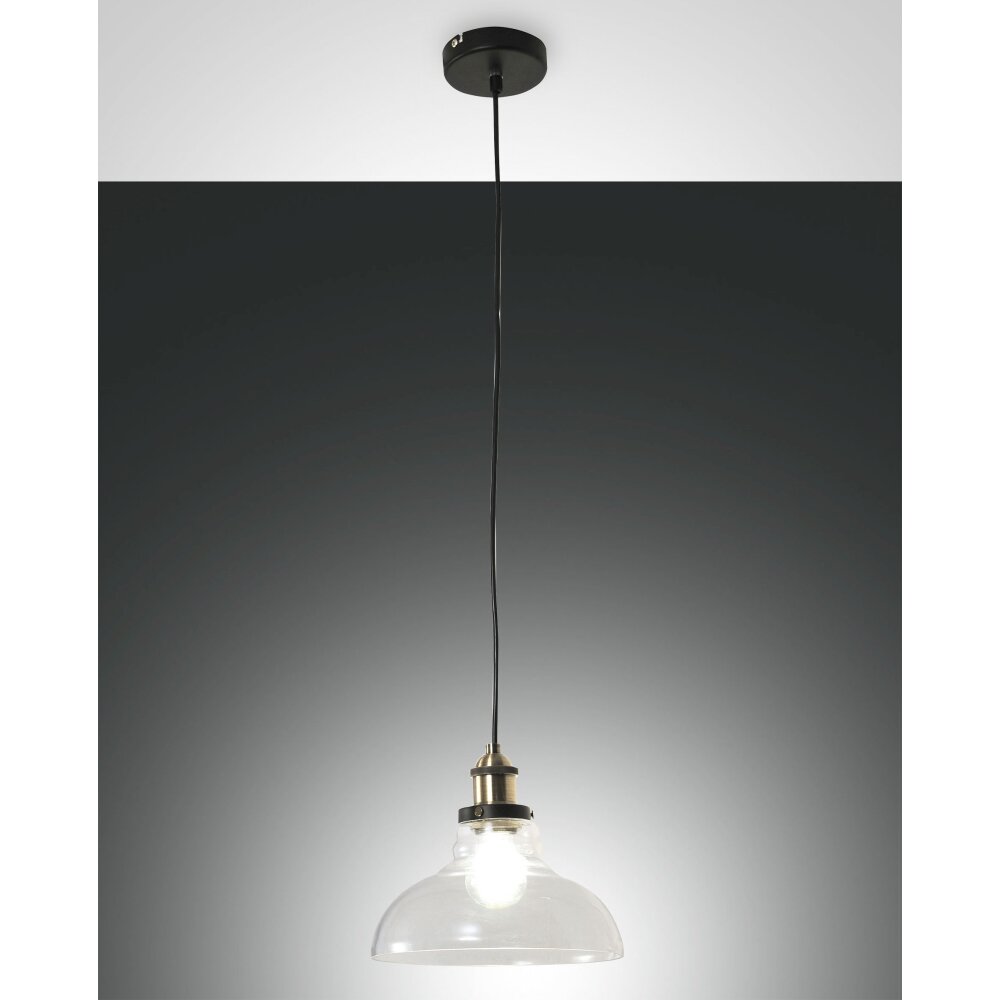 Fabas Luce Olos Pendelleuchten Schwarz, 1-flammig main product photo