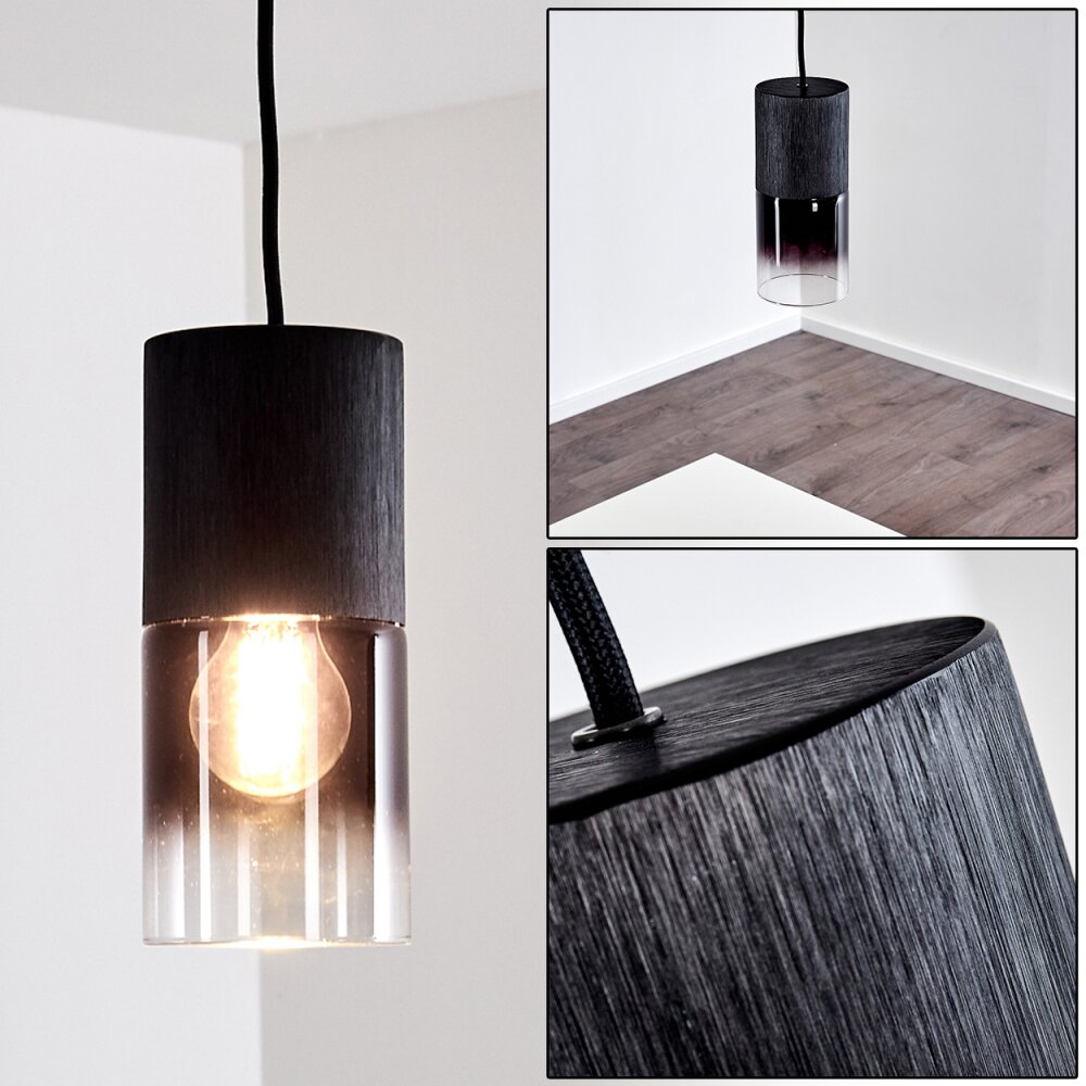 Kuparuk Hängeleuchte Schwarz, 1-flammig main product photo