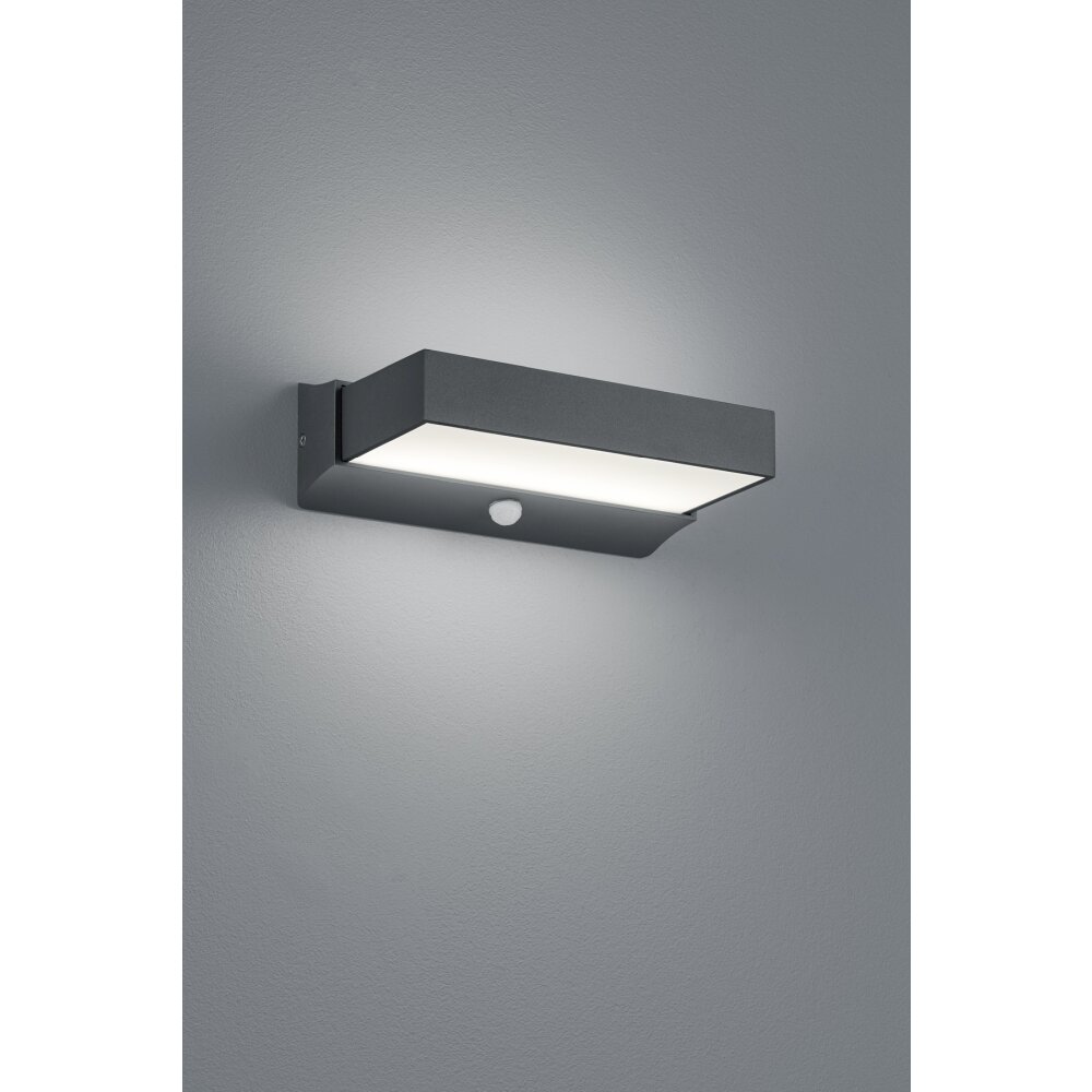 Trio Leuchten CUANDO Aussenwandleuchte LED Anthrazit, 1-flammig, Bewegungsmelder main product photo