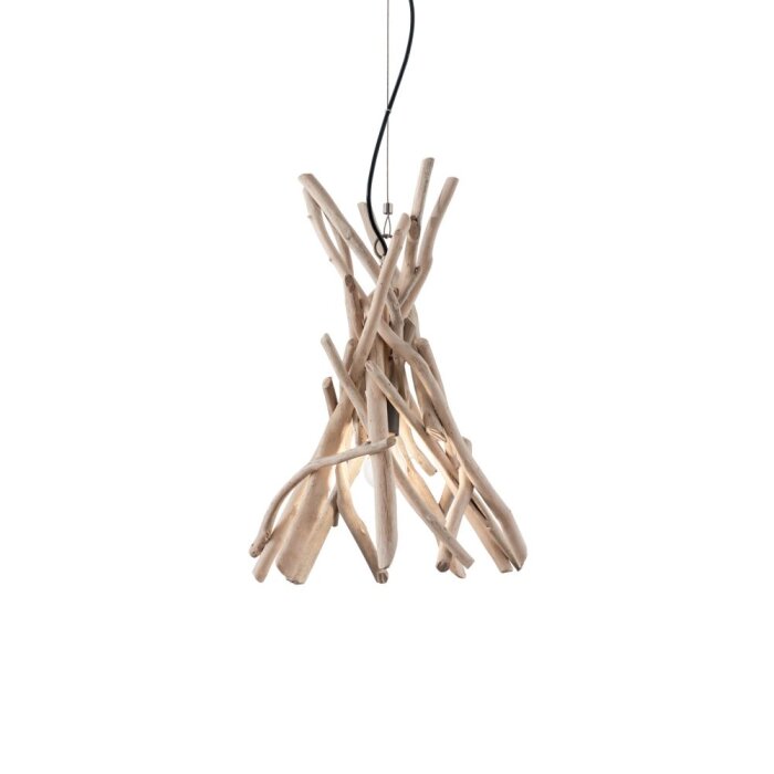 Ideal Lux DRIFTWOOD Hängeleuchte Holz hell, 1-flammig Ideal Lux DRIFTWOOD Hängeleuchte Holz hell, 1-flammig