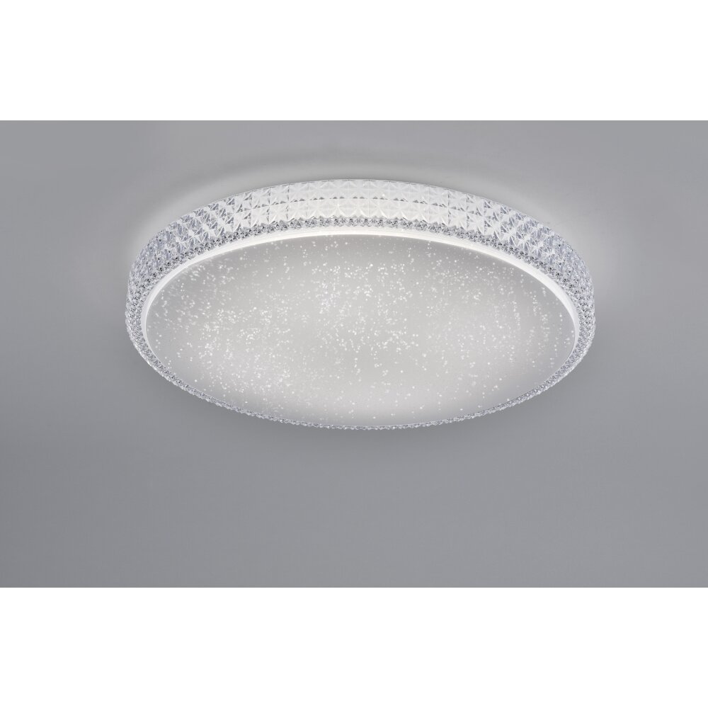 Leuchten Direkt Ls-FRIDA Deckenleuchte LED Transparent, Klar, 1-flammig, Fernbedienung, Farbwechsler