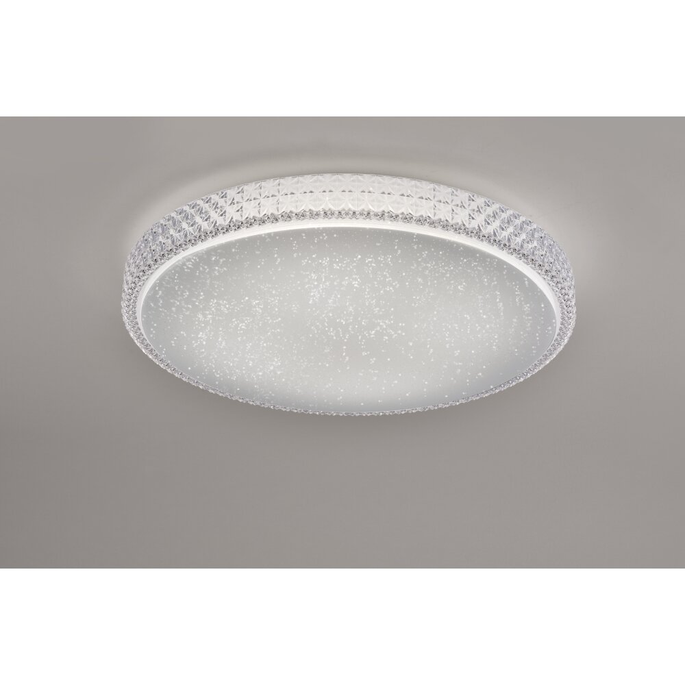 Leuchten Direkt Ls-FRIDA Deckenleuchte LED Transparent, Klar, 1-flammig, Fernbedienung, Farbwechsler