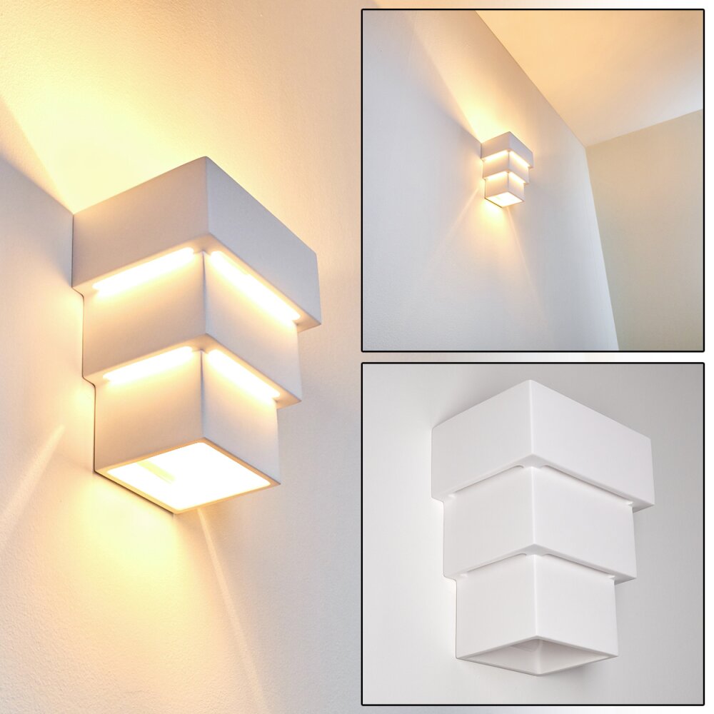 Granville Wandleuchte Weiß, 1-flammig main product photo