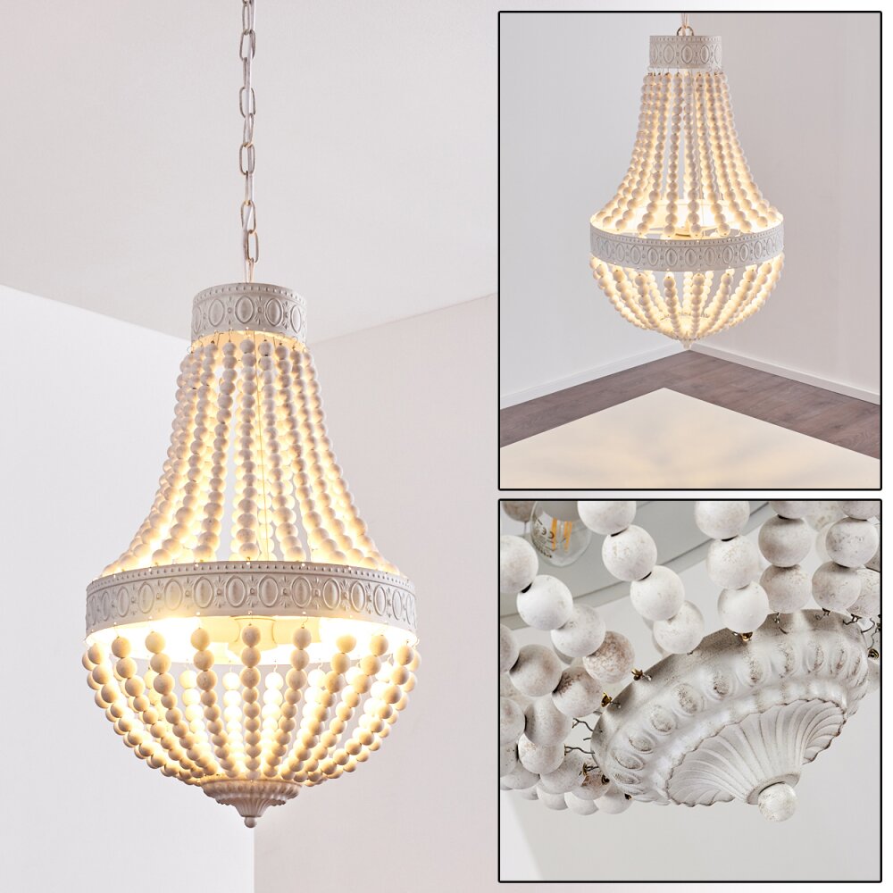 Ararat Kronleuchter Weiß, 3-flammig main product photo