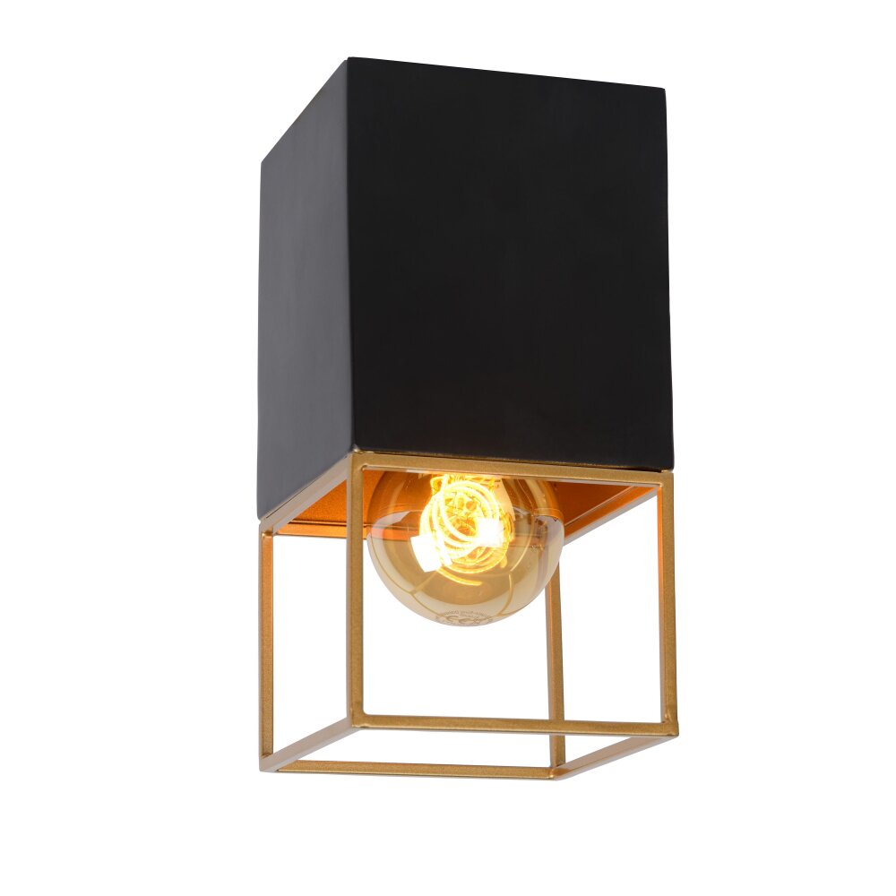 Lucide RIXT Deckenleuchte Schwarz, 1-flammig main product photo