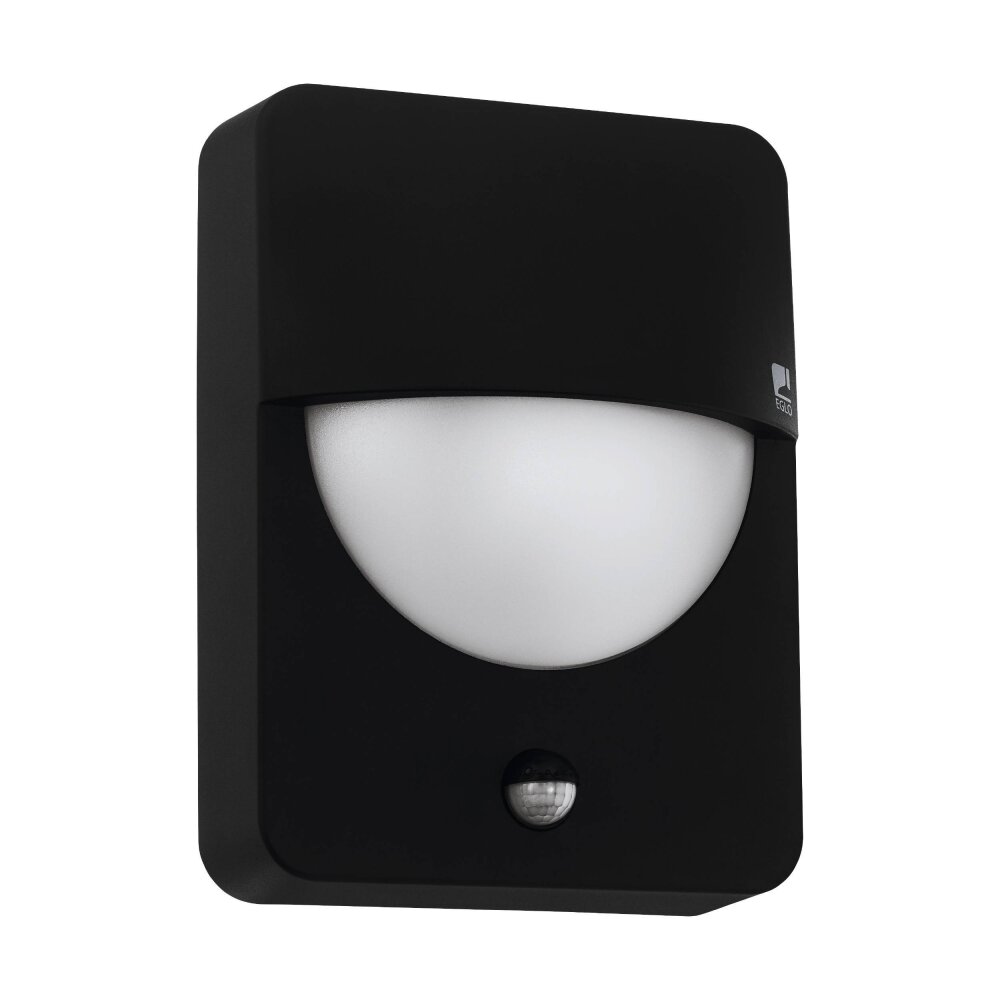 Eglo Leuchten SALVANESCO Wandleuchte Schwarz, 1-flammig, Bewegungsmelder main product photo