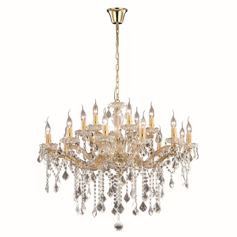 Ideal Lux FLORIAN Kronleuchter Gold, 18-flammig main product photo
