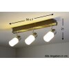 Trio Leuchten CLAPTON Deckenleuchte LED Aluminium, Chrom, Edelstahl, 3-flammig Trio Leuchten CLAPTON Deckenleuchte LED Aluminium, Chrom, Edelstahl, 3-flammig