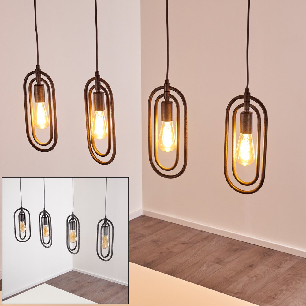 Zwolle Pendelleuchte Silber, 4-flammig main product photo