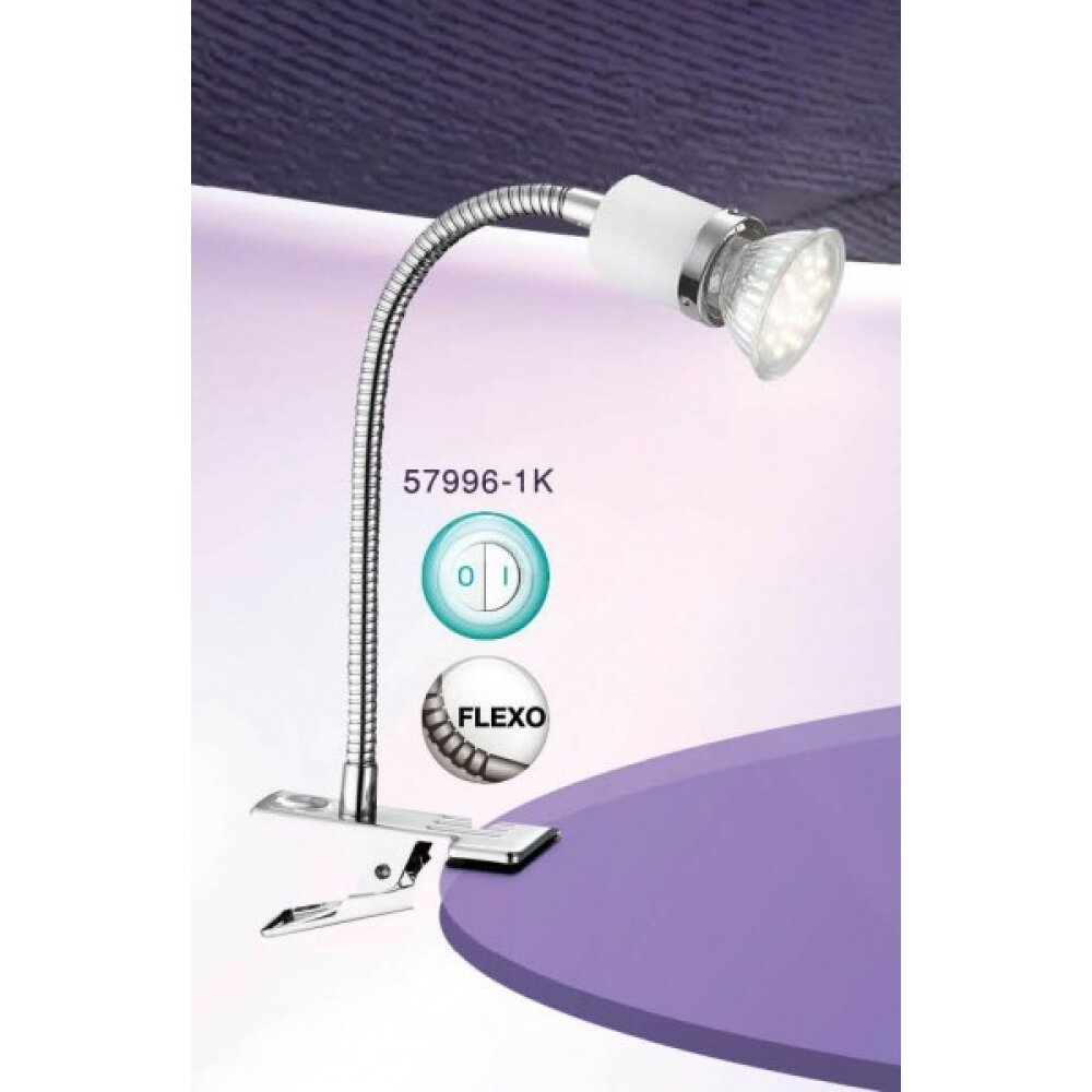 Globo FINA Klemmstrahler Chrom, 1-flammig main product photo