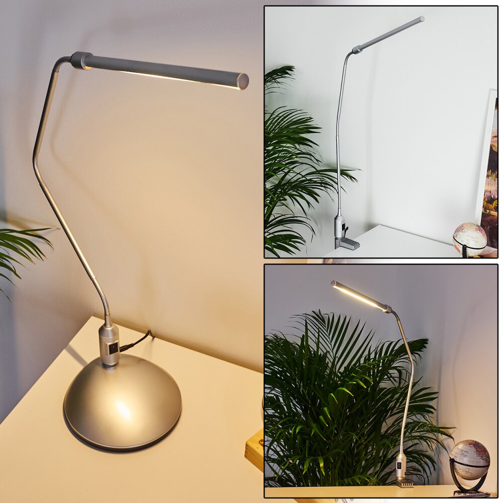 Winnipeg Klemmleuchte LED Silber, 1-flammig main product photo