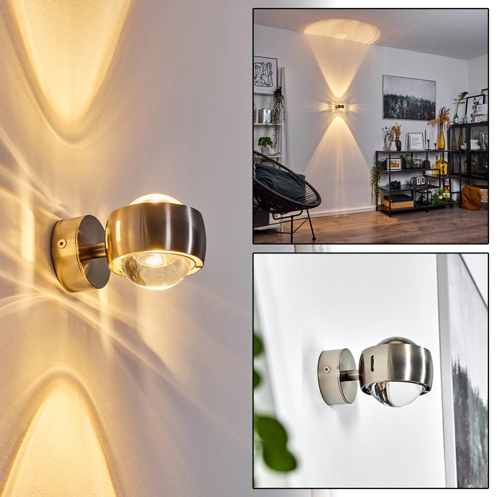 Sapri Wandleuchte Nickel-Matt, 1-flammig main product photo