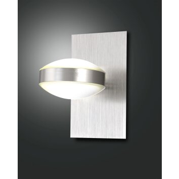 Fabas Luce Mill Wandleuchte LED Nickel-Matt, 1-flammig