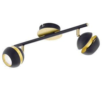 Eglo NOCITO Deckenspot LED Gold, Schwarz, 2-flammig Eglo NOCITO Deckenspot LED Gold, Schwarz, 2-flammig