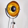 Jupiter Stehleuchte Schwarz-Gold, Weiß, 1-flammig