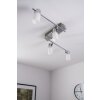 Trio Leuchten CLAPTON Deckenleuchte LED Aluminium, Chrom, Edelstahl, 4-flammig Trio Leuchten CLAPTON Deckenleuchte LED Aluminium, Chrom, Edelstahl, 4-flammig