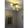 Trio Leuchten CLAPTON Deckenleuchte LED Aluminium, Chrom, Edelstahl, 4-flammig Trio Leuchten CLAPTON Deckenleuchte LED Aluminium, Chrom, Edelstahl, 4-flammig