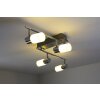 Trio Leuchten CLAPTON Deckenleuchte LED Aluminium, Chrom, Edelstahl, 4-flammig Trio Leuchten CLAPTON Deckenleuchte LED Aluminium, Chrom, Edelstahl, 4-flammig