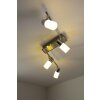 Trio Leuchten CLAPTON Deckenleuchte LED Aluminium, Chrom, Edelstahl, 4-flammig Trio Leuchten CLAPTON Deckenleuchte LED Aluminium, Chrom, Edelstahl, 4-flammig