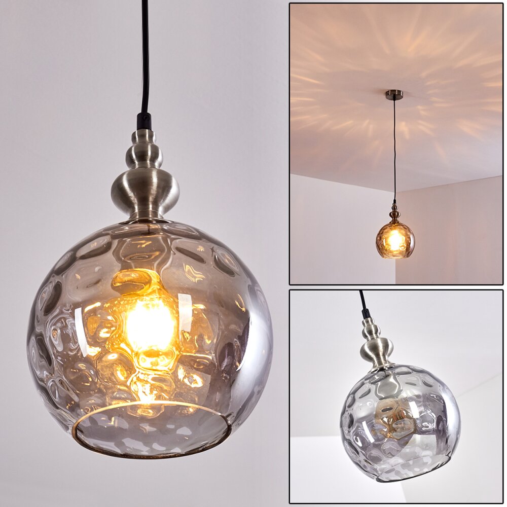 Uddebo Hängeleuchte Nickel-Matt, 1-flammig main product photo