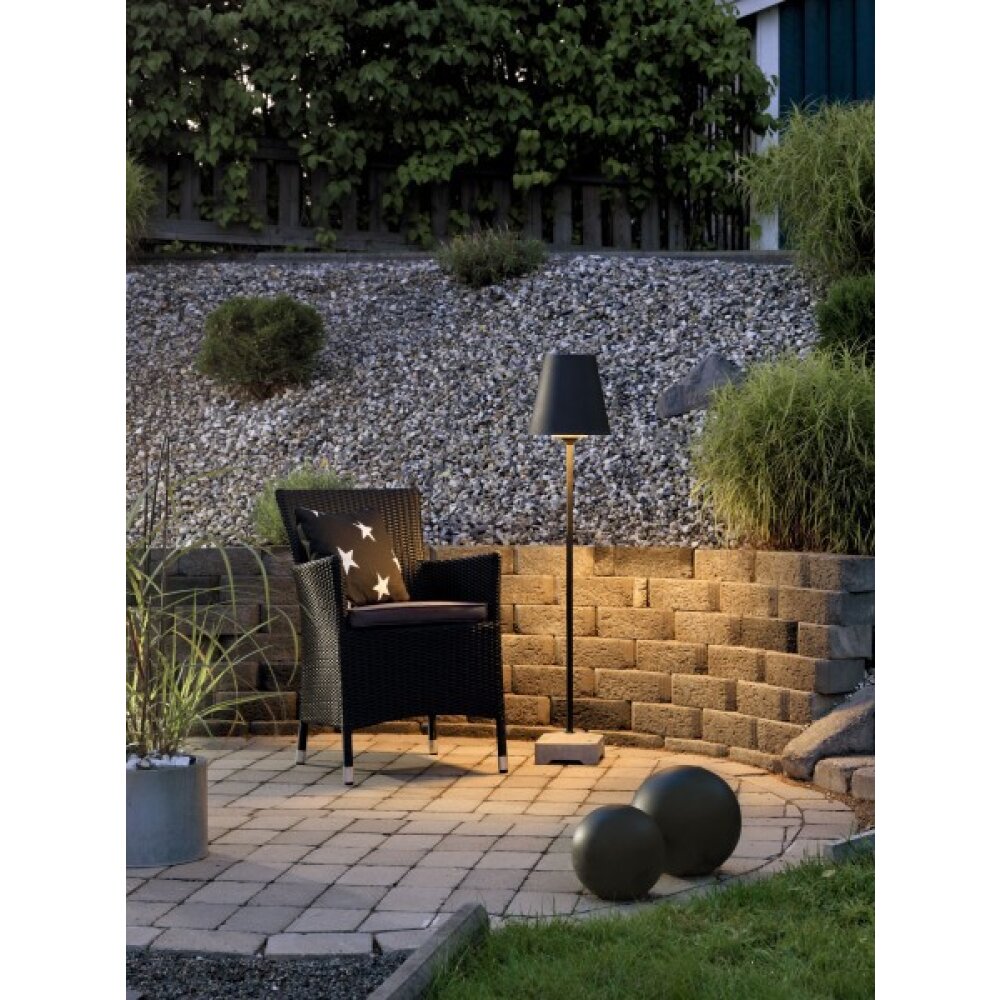 Konstsmide Lucca Aussenstehleuchte Schwarz, 1-flammig main product photo