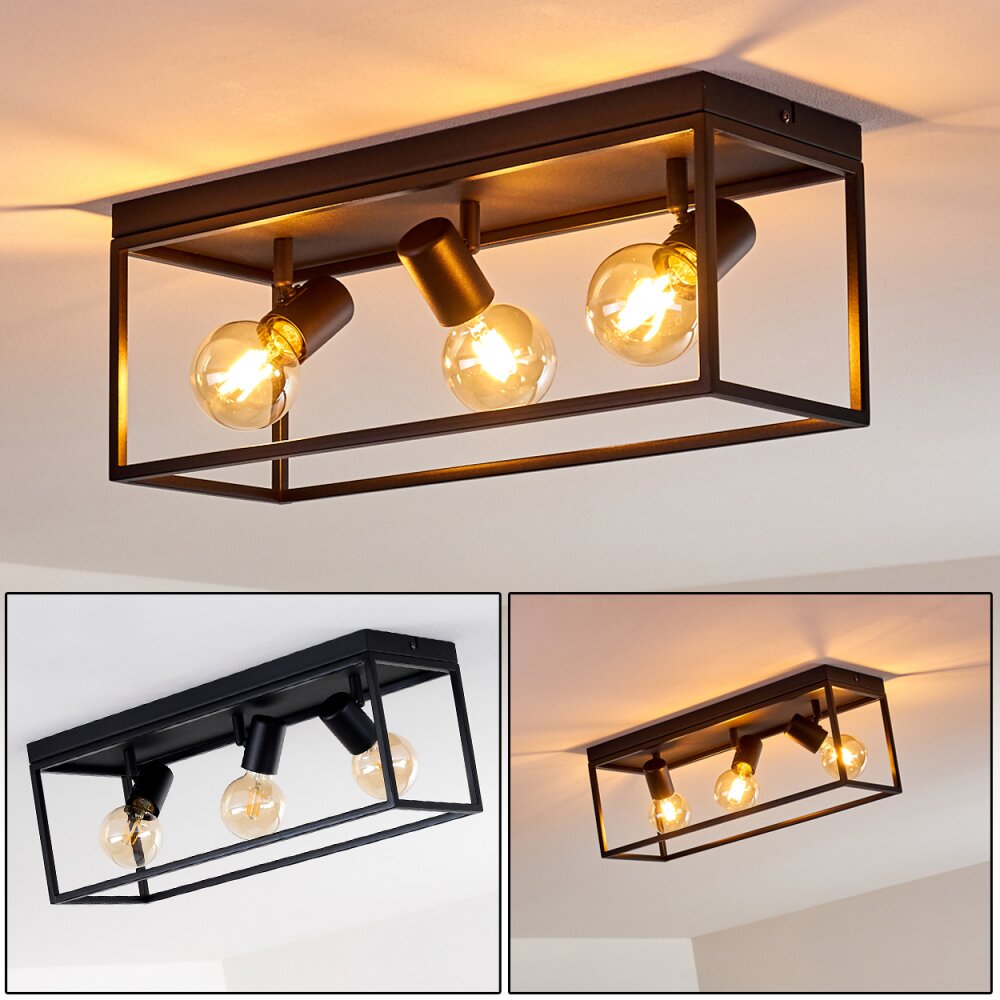 Ryssby Deckenleuchte Schwarz, 3-flammig main product photo