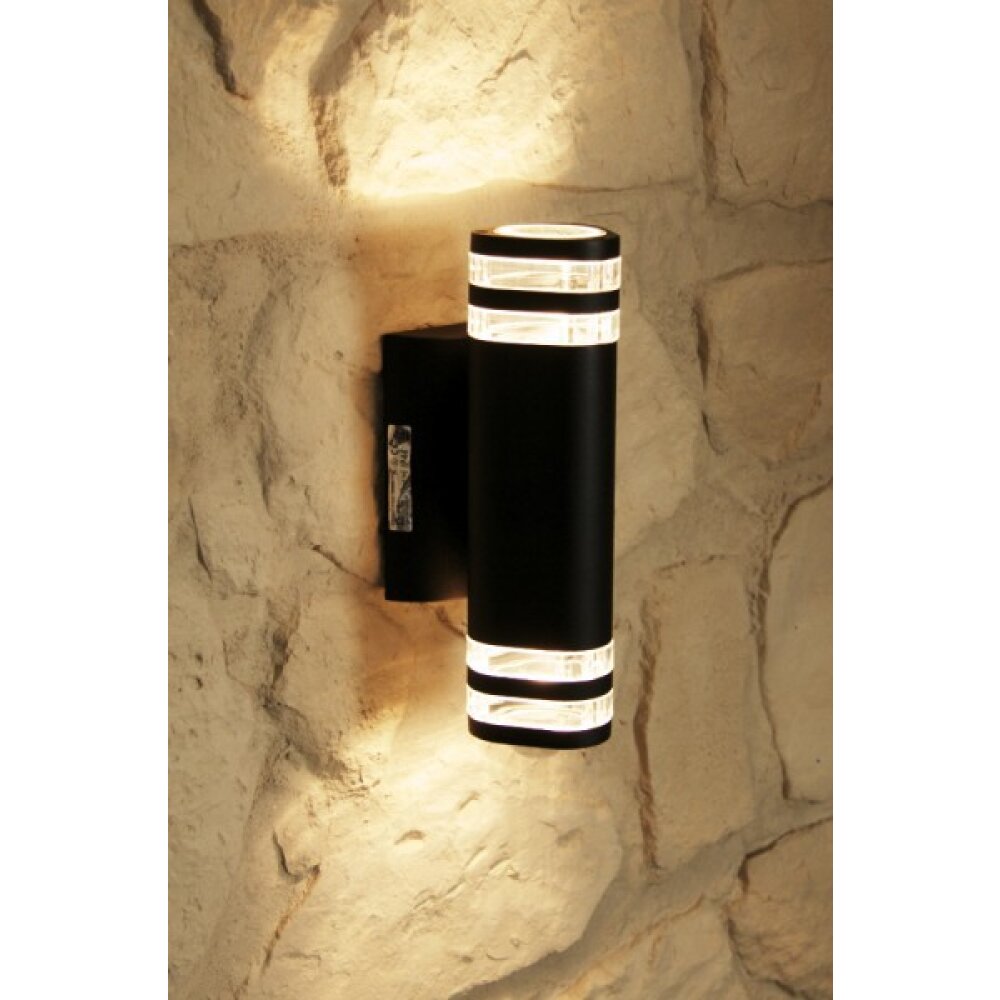 Konstsmide Modena Außenwandleuchte Schwarz, 2-flammig main product photo