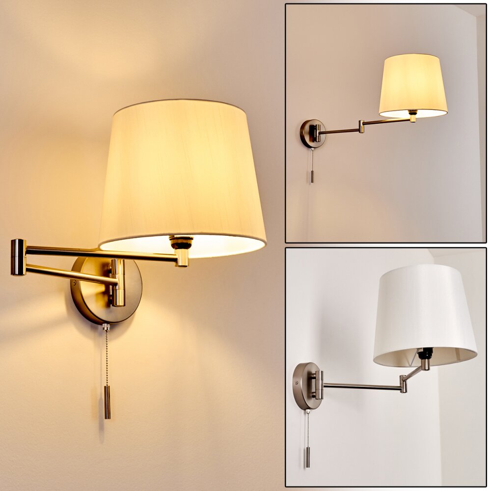 Neuville Wandleuchte Nickel-Matt, 1-flammig main product photo