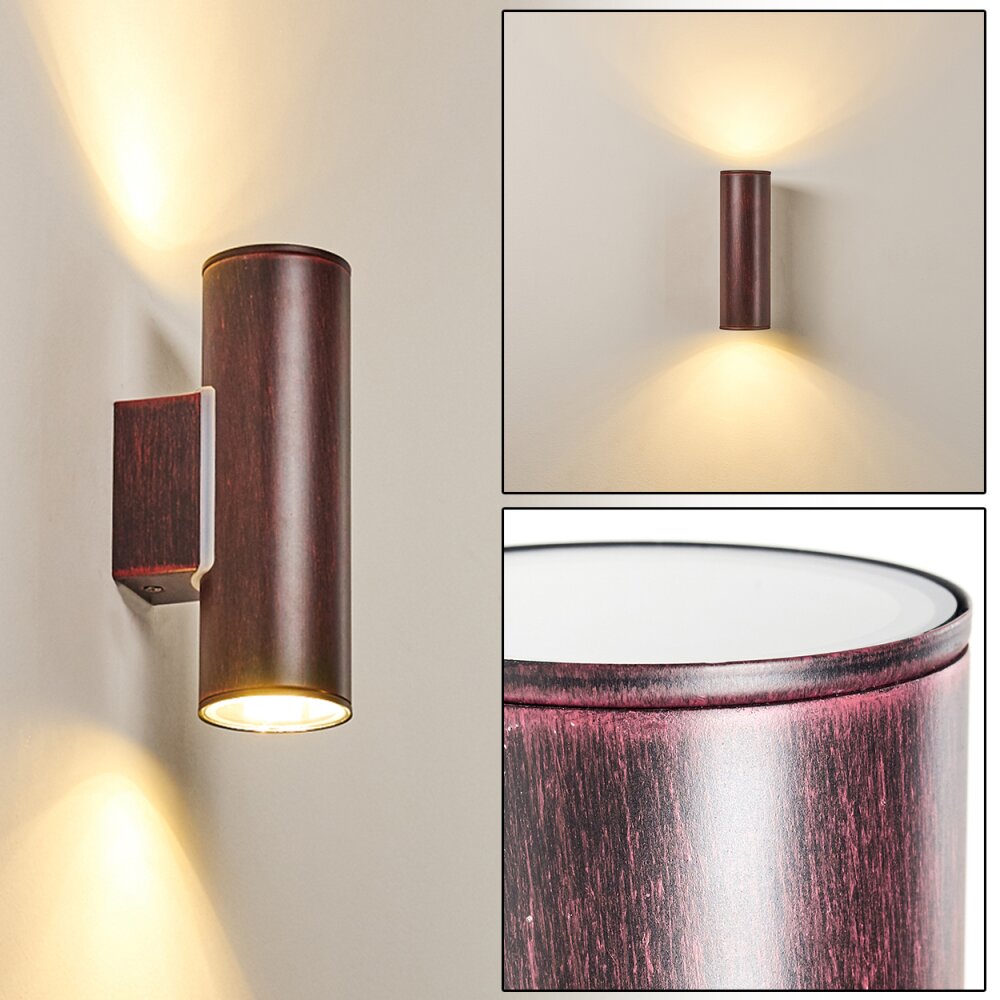 Brachy Außenwandleuchte LED Rot, Schwarz, 2-flammig main product photo