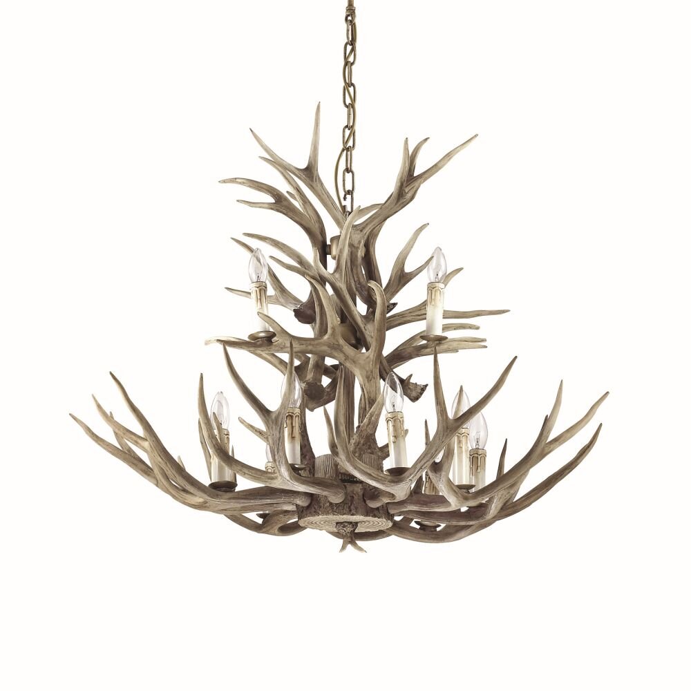 Ideal Lux CHALET Hängeleuchte Beige, 12-flammig main product photo