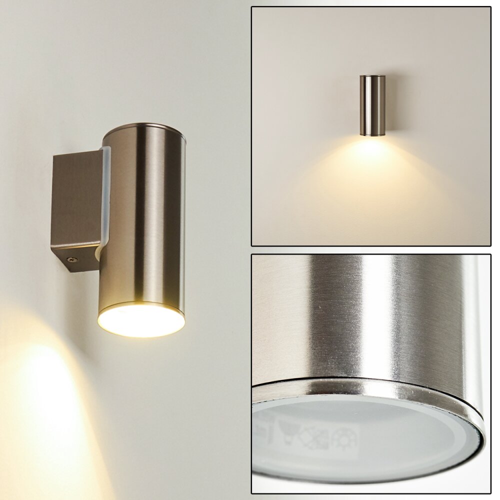 Brachy Außenwandleuchte LED Edelstahl, 1-flammig main product photo