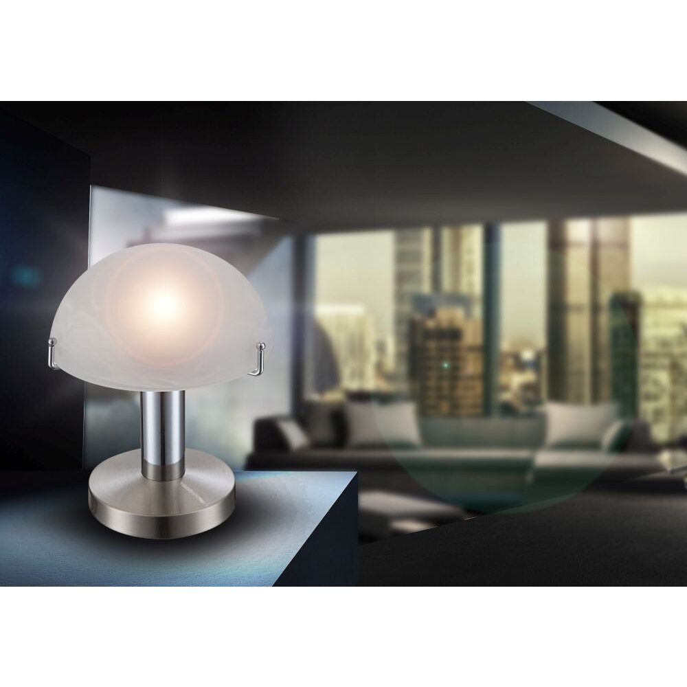 Gloo OTTI Tischleuchte LED Nickel-Matt, 1-flammig main product photo