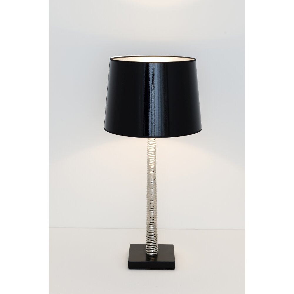 Holländer RAPSODIA Tischleuchte Schwarz, Silber, 1-flammig main product photo