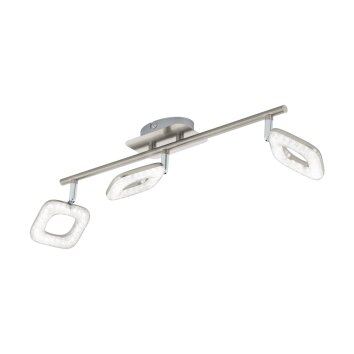 Eglo LITAGO CRYSTAL Spot LED Kristalloptik, Nickel-Matt, 3-flammig