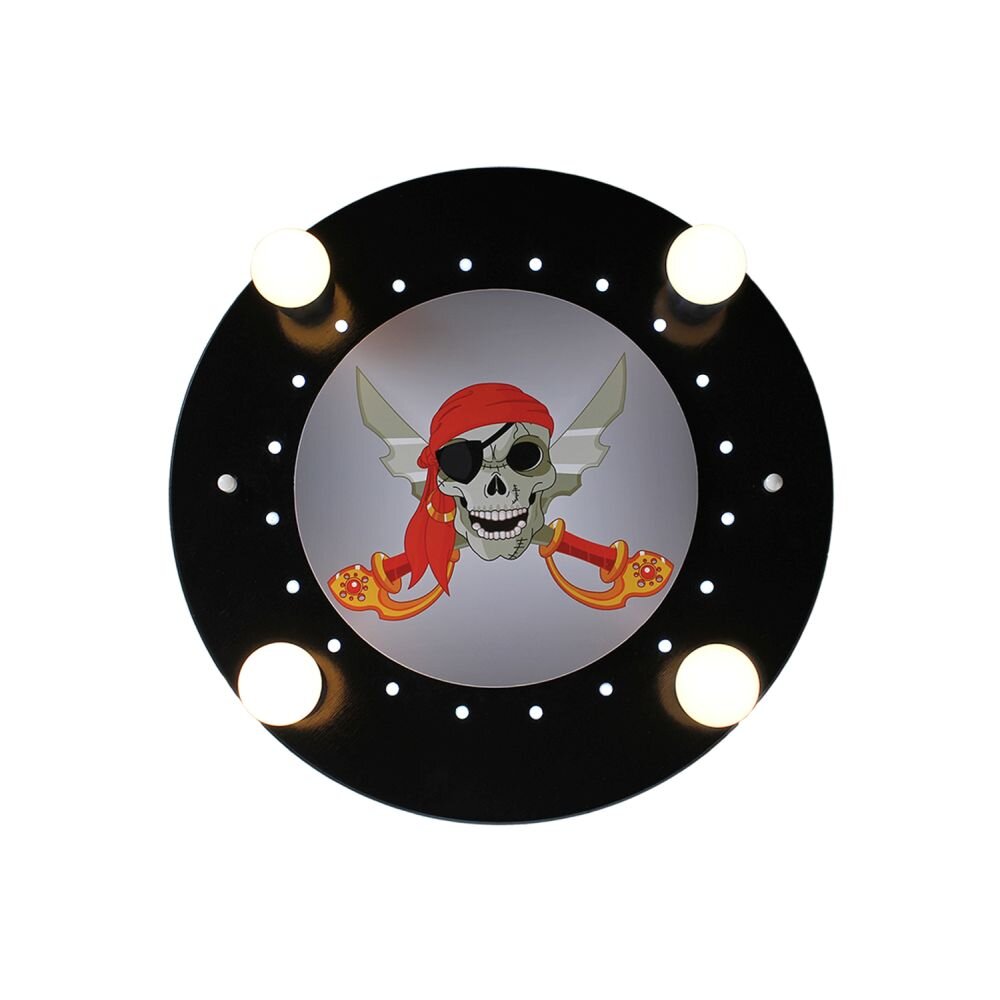 Elobra PIRATENKOPF Deckenleuchte Schwarz, 4-flammig main product photo