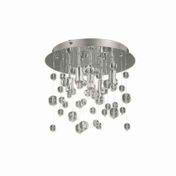 Ideal Lux NEVE Deckenleuchte Chrom, 5-flammig