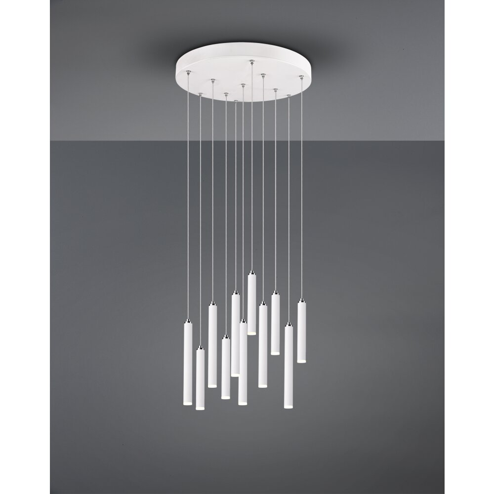 Trio Tubular Pendelleuchte LED Weiß, 11-flammig main product photo