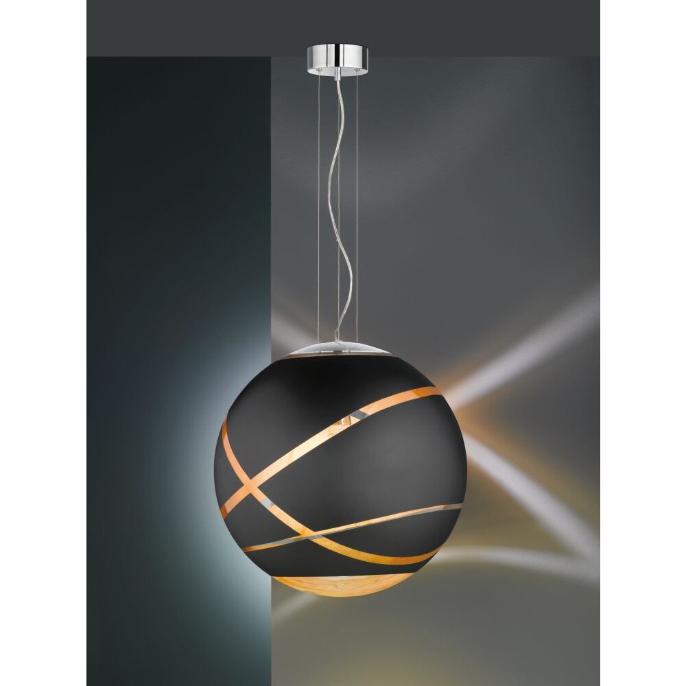 Trio Leuchten FARO Pendelleuchte Chrom, 1-flammig main product photo