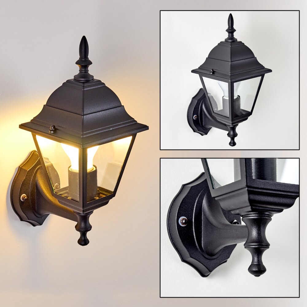 Murto Außenwandleuchte Schwarz, 1-flammig main product photo
