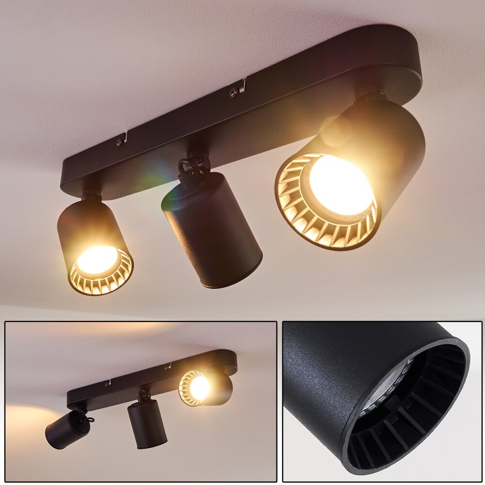 Kullaberg Deckenleuchte Schwarz, 3-flammig main product photo