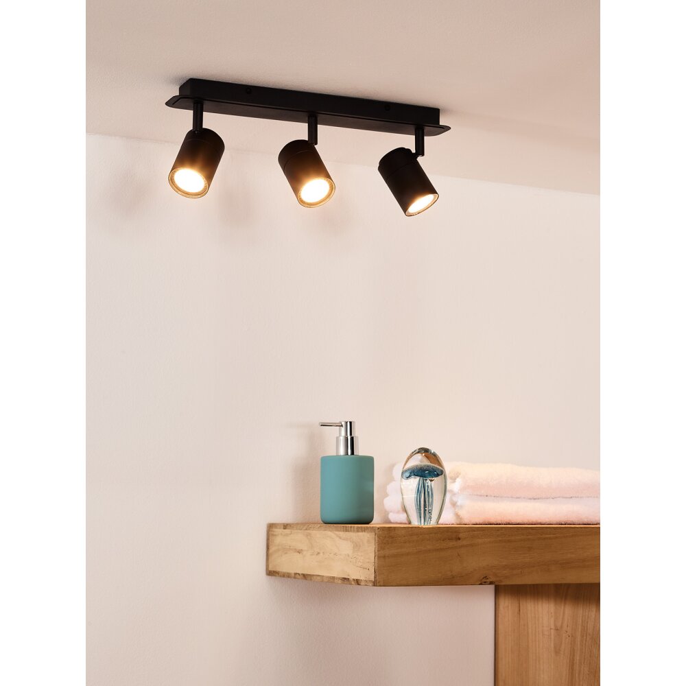 Lucide LENNERT Deckenspot LED Schwarz, 3-flammig main product photo