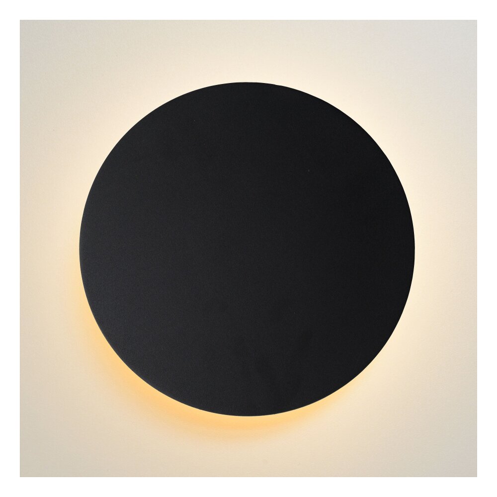 Lucide EKLYPS Wandleuchte LED Schwarz, 1-flammig main product photo